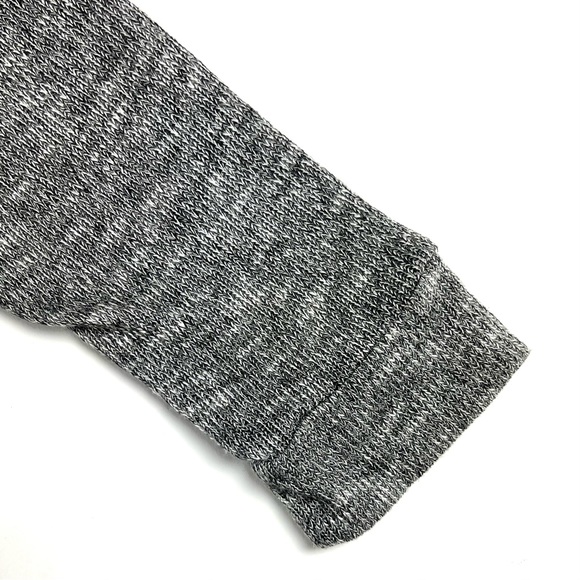 MOD Boutique Knit Grey Lace Trim Cardigan Sweater - Picture 6 of 6